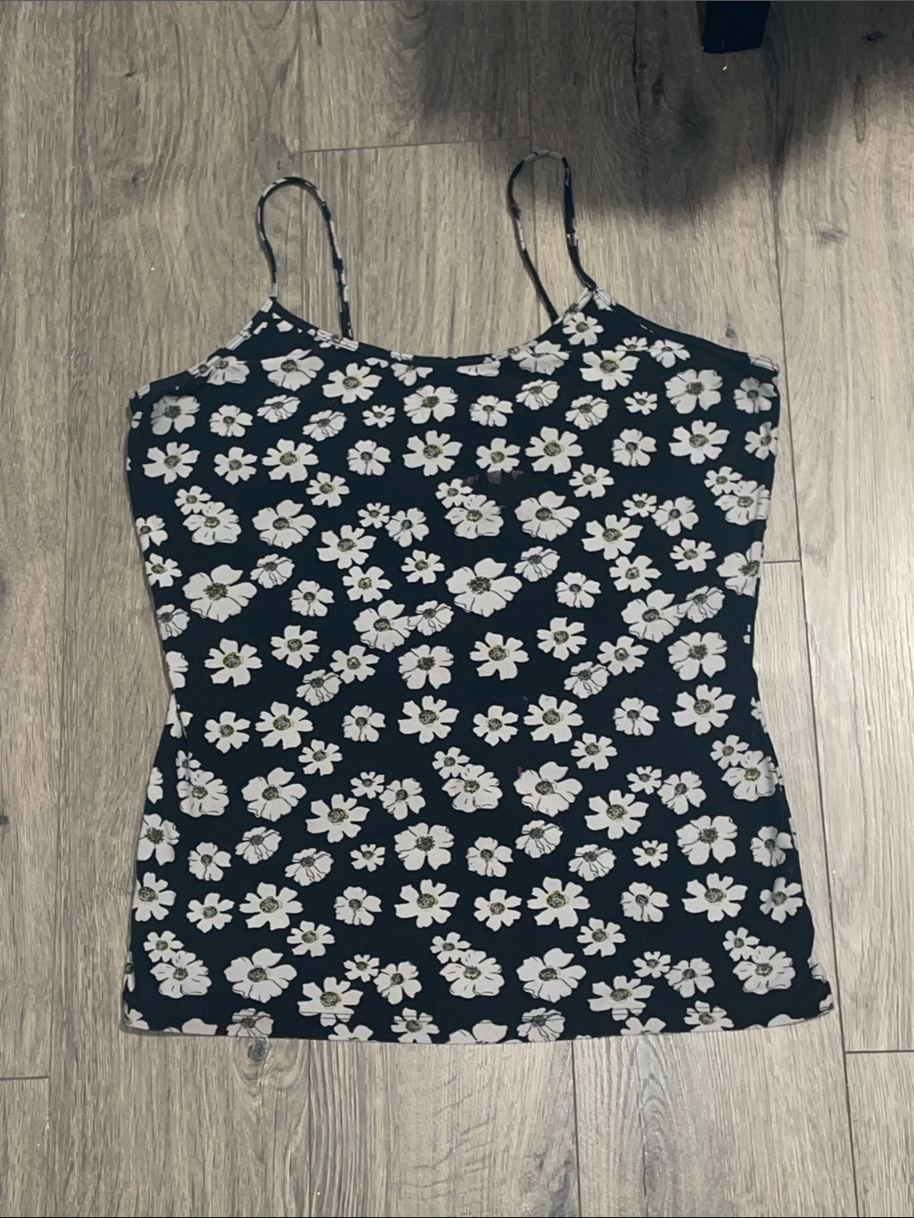 Vintage Floral Spaghetti Strap Tank Top size large